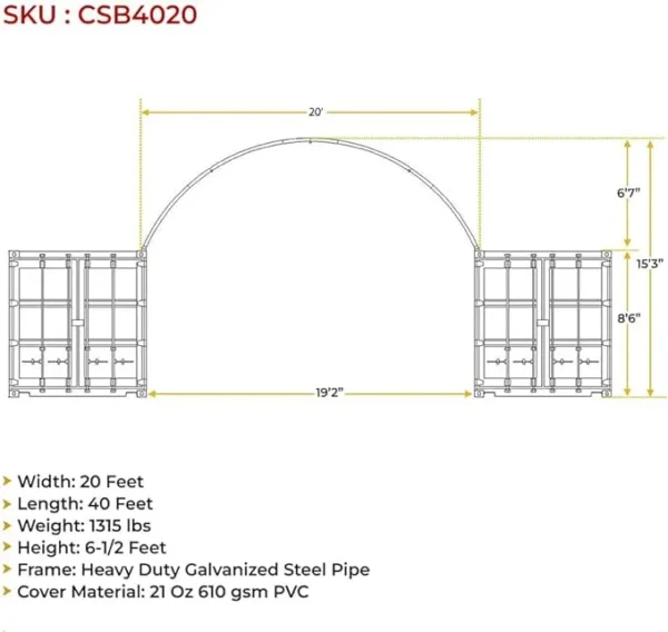 Shipping Container Canopy Roof Shelter