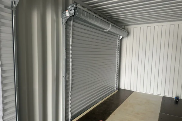 40ft High Cube Storage Container w/ Roll-up Door on Left Side