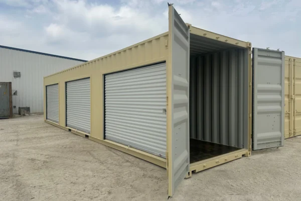 40ft High Cube Storage Container w/ Roll-up Door on Left Side