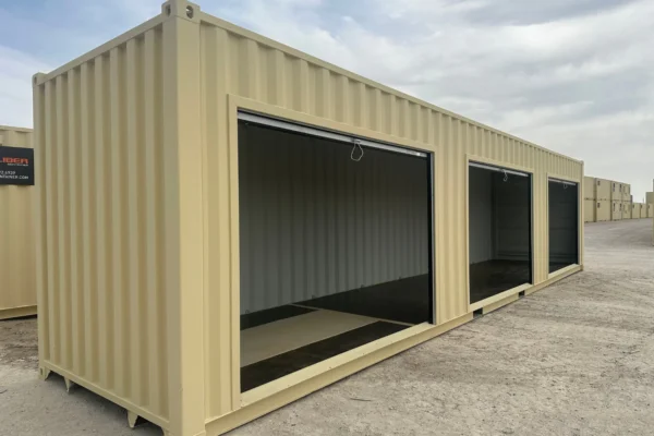40ft High Cube Storage Container w/ Roll-up Door on Left Side