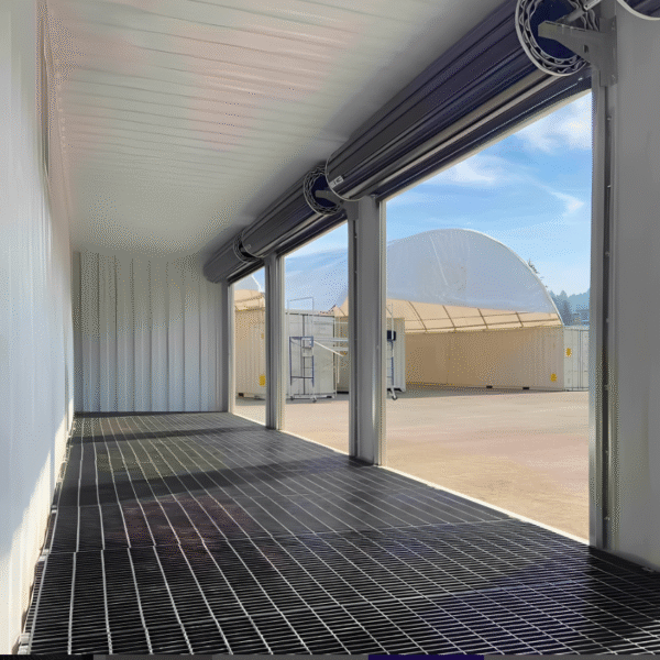 40ft High Cube Storage Container w/ Roll-up Door on Left Side