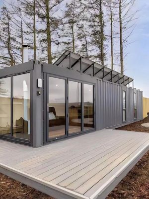 1bhk Container House  with Spacious Deck and Stylish Design